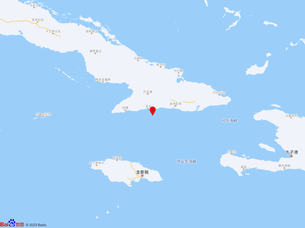 古巴南部海域发生5.9级地震